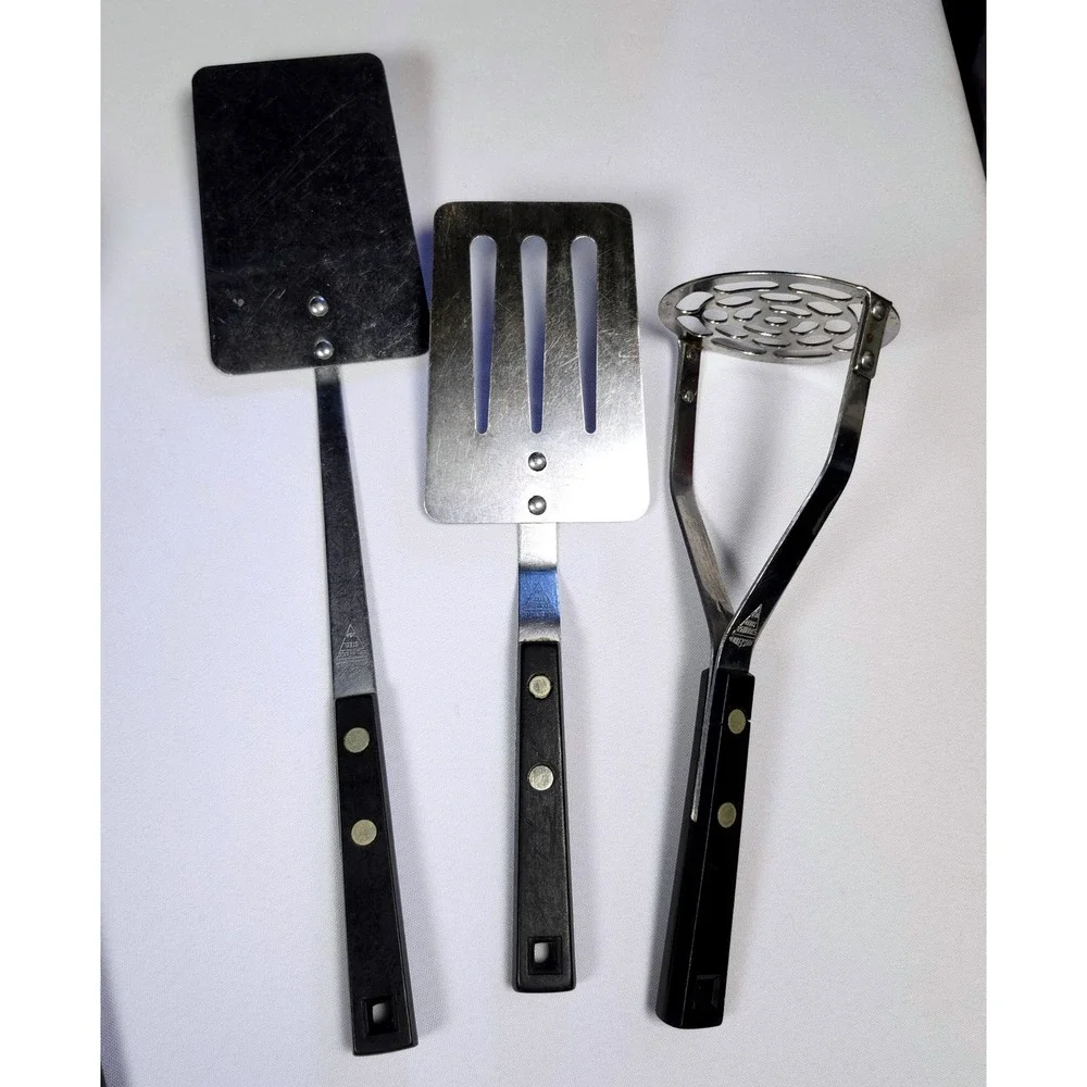 Vintage Household Brand Stainless Steel Kitchen Utensil Set 6pc USA MCM